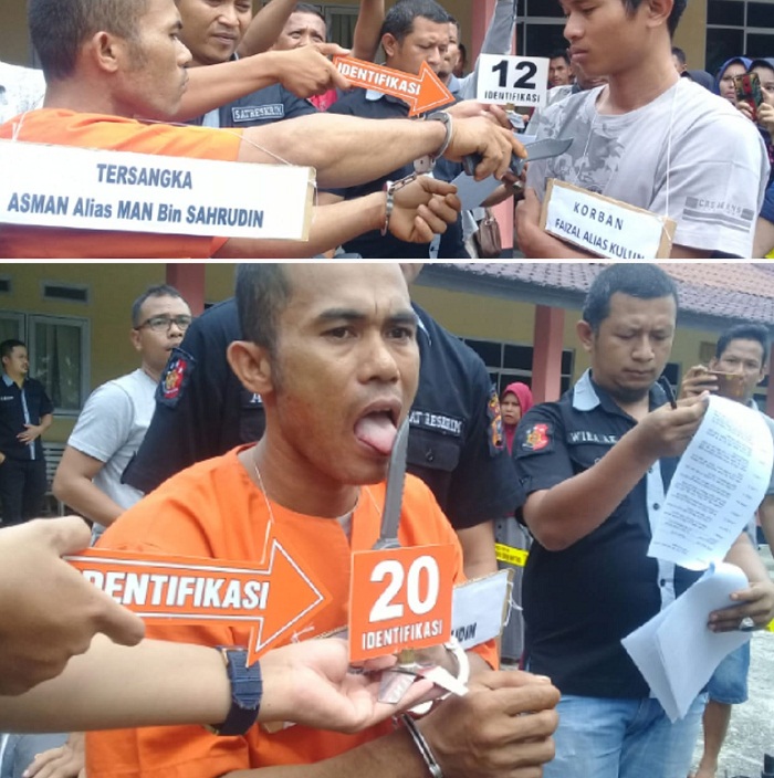 Usai Bunuh Teman Sendiri, Asman Jilatin Pisau yang Digunakan, Katanya Biar Tak Dihantui Arwah Korban 