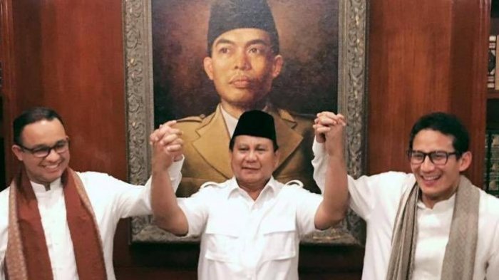 Survei Indometer: Prabowo Capres Terkuat, Posisi Anies dan Sandi?
