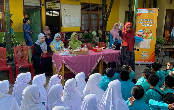 Murid Antusias Sosialisasi B2SA di SD Negeri 21 Pekanbaru