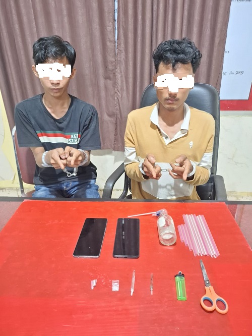 Tim Mata Elang Polres Kuantan Singingi Ungkap Kasus Peredaran Shabu di Sungai Jering