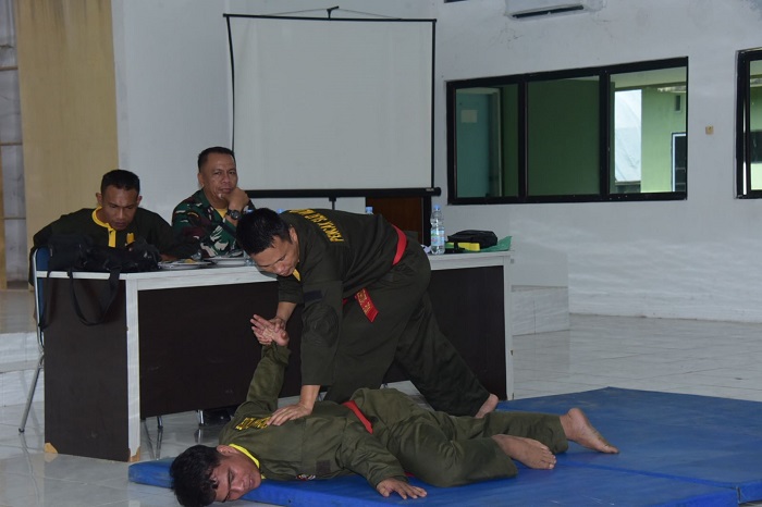Kodim 0303 Bengkalis Lakukan UKT Pencak Silat Militer