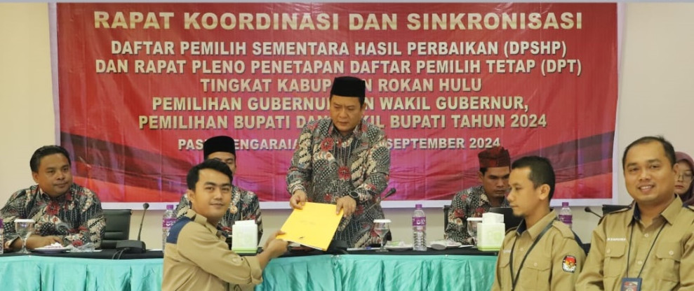 Pleno Penetapan DPT Pada Pilkada 2024