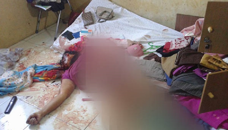 SADIS...Ditikam di Wajah, Perut dan Paha, Murni Tewas Bersimbah Darah Telentang Dalam Kamar 
