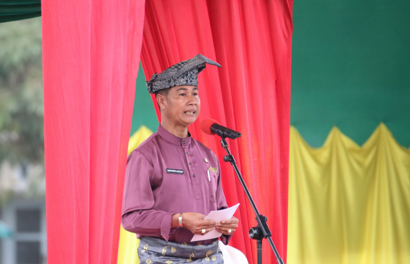 Asisten Administrasi Umum Sudanri Pimpin Ucapara Peringatan Hari Jadi Provinsi Riau di Meranti