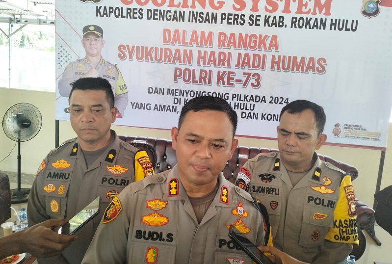 Kapolres Berharap  Insan Pers-Polres Rohul  Kompak Selalu