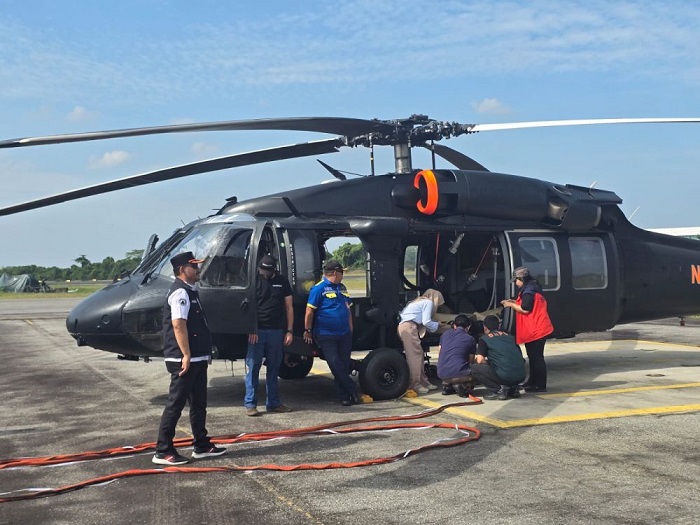 Bantu Tangani Karhutla, Helikopter Water Bombing Bantuan BNPB Tiba di Riau