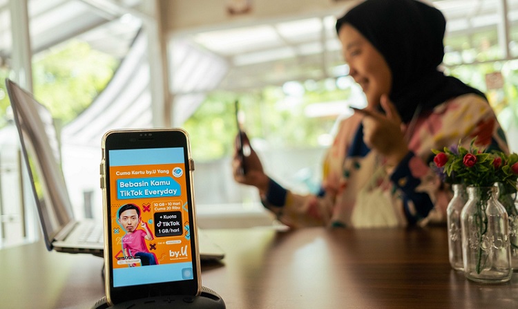 Dukung Kreativitas Creators Indonesia, by.U Berikan Kuota TikTok Everyday 1 GB