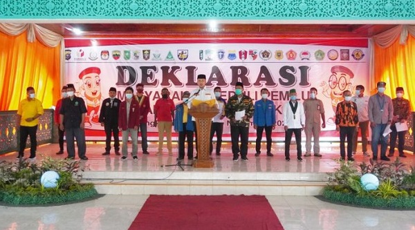 Suhu Politik Memanas, 19 Organisasi di Riau Deklarasi Anti Politik Uang