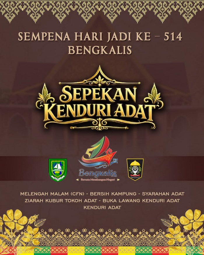 Hari Jadi Ke-514 Bengkalis,  LAMR Gelar Sepekan Kenduri Adat