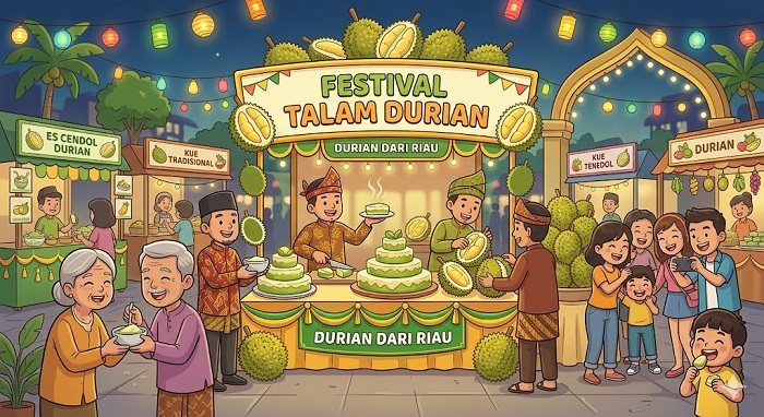 Festival Talam Durian Sepanjang 1 Km Bakal Meriahkan HUT Pekanbaru Ke-242