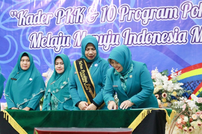 Rakor TP PKK Riau, Hj Ismiatun: Kita Akan Perkuat Kader Posyandu di Meranti