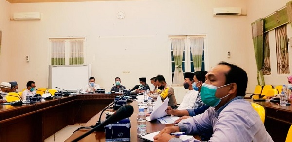 Penerapan PSBK Tualang, Pjs.Bupati - Forkopimda Rapat Pembentukan Satgas Penanganan Covid-19