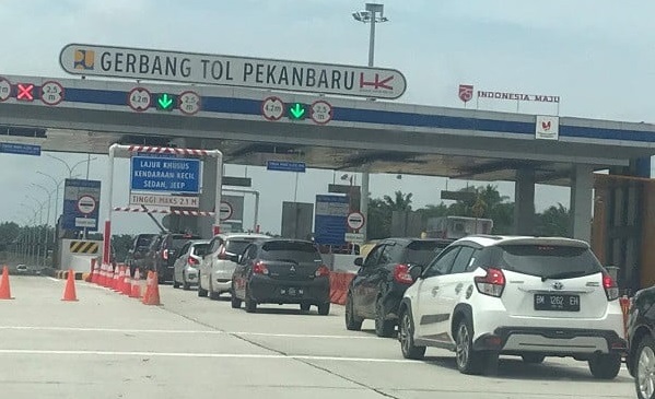 Stimulus Pemotongan Tarif  Dorong Mobilitas Publik Selama Idul Adha, Tol Pekanbaru-Dumai Paling Ramai...