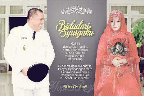 SELAMAT...Nikah di Masjid Nurul Hidayah, Yopi Arianto Lamar Rezita, Ini Fotonya-fotonya...