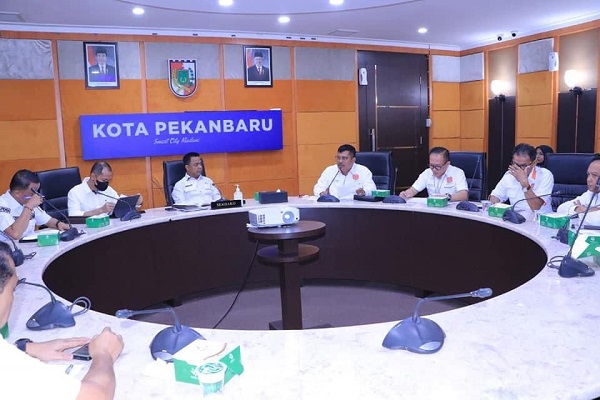 Bahas Sejumlah Persoalan Pembangunan Perumahan, REI Riau  Temui Sekdako Pekanbaru