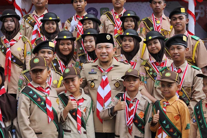 Wabup Siak Jadi Pembina Upacara Peringatan Hari Pramuka Ke-62