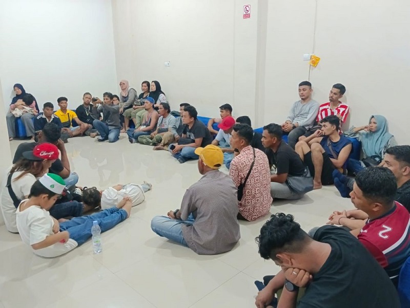 Polisi Amankan 37 Pekerja Migran  Ilegal dan 1 Warga Bangladesh di Dumai