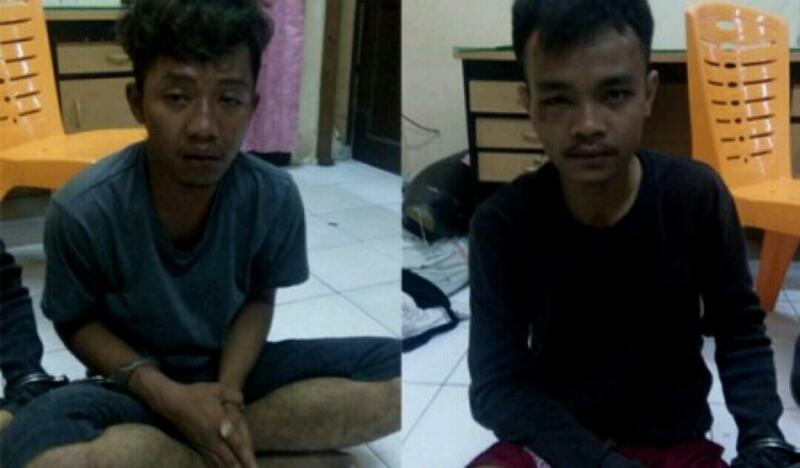 RASAIN....Tertangkap Usai Beraksi, 2 Jambret Digebuki dan Disuruh Bersihkan Kamar Mandi serta WC Musholla