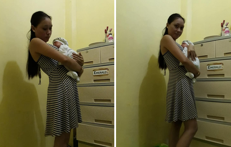 HOROR...Lihat Seksama, Bayangan Wanita Gendong Bayi di Foto Ada yang Janggal