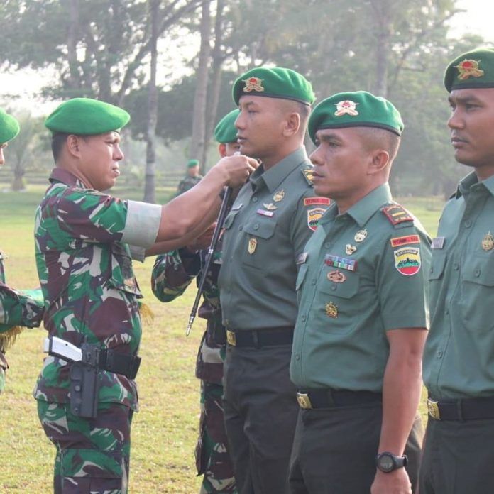 109 Prajurit Batalyon Infanteri 132/Bima Sakti Naik Pangkat