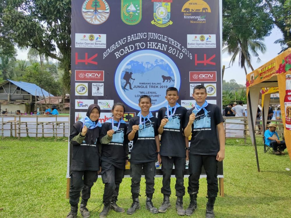 Selamat! SMK Kehutanan Pekanbaru Raih Peringkat I Rimbang Baling Jungle Trek 2019