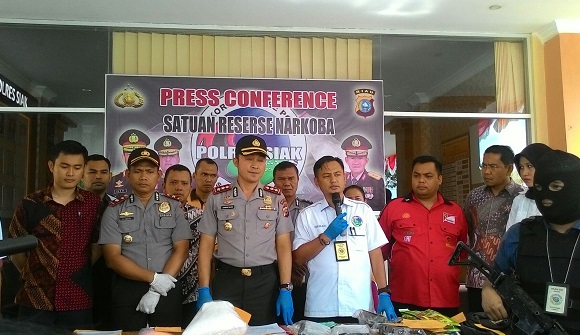 GAWAT...Sabu dan Ekstasi Senilai Rp7,4 Miliar  Tangkapan di Siak Dikendalikan Napi di Lapas Gobah