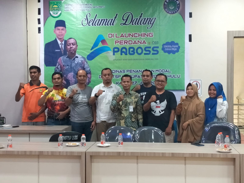 Bantu UMKM di Rohul Urus Izin,DPMPTSP  Launching Aplikasi 
