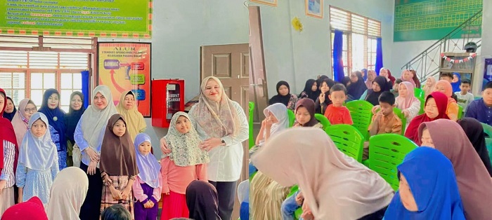 Camat Senapen Rein Rizka Karvy Salurkan Sembako di Kelurahan Padang Bulan