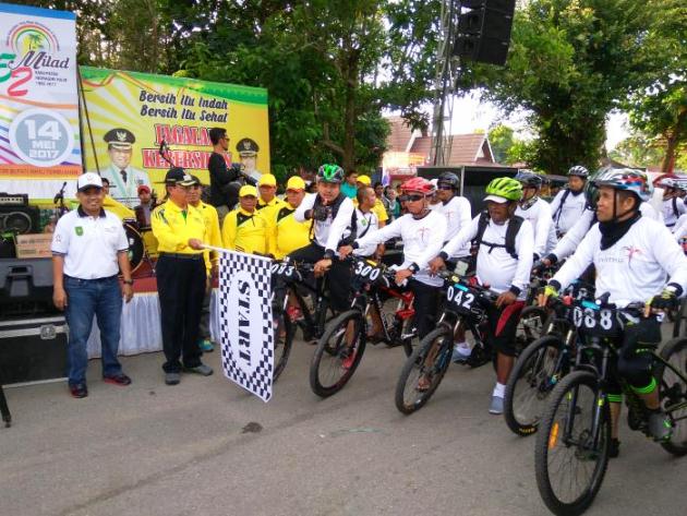 Bupati HM Wardan Lepas Para Peserta Jelajah Ekowisata Solop 2017