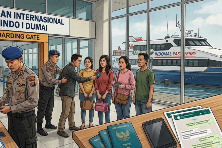 Modus Ngaku Kunjungi Saudara, Penyelundupan PMI Ilegal di Dumai Terbongkar