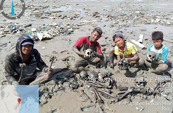 Penemuan Puluhan Tengkorak Kerangka Manusia di Teluk Pulai Panipahan, Ini Penjelasan Polisi...