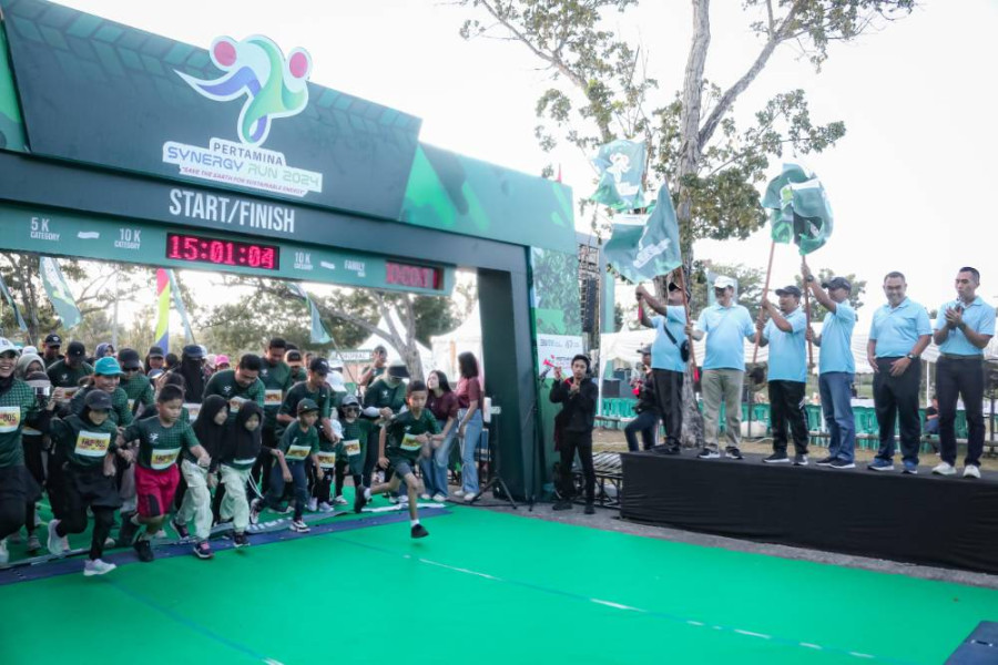 Ribuan Peserta Dalam Dan Luar Kota Dumai Antusias Ikuti Pertamina Synergy Run 2024