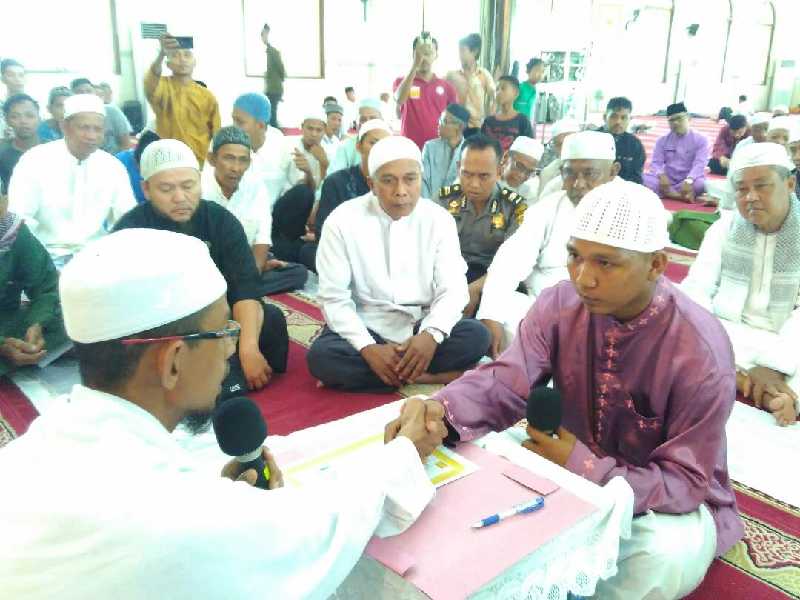 Masuk Islam, Warga Meranti Ini Ganti Nama dari Asiang Jadi Pendi Rahmat Ramadhan