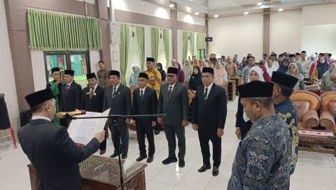 Kakan Kemenag Kampar Lantik  7 Pejabat Struktural