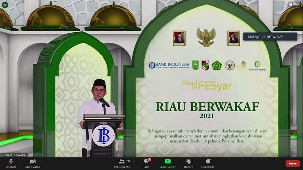 Hingga Juli 2021, BI Riau Kumpulkan Rp212,96 Miliar Dana Wakaf