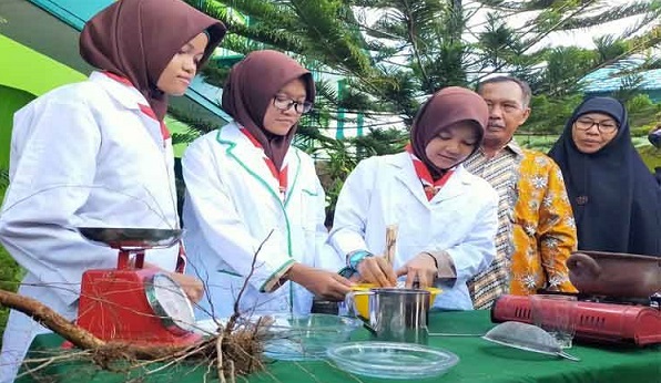 Setelah Bajakah, Tiga Siswi MTsN Bawa Akar Kayu Laban  untuk Obat Diabetes di Olimpiade Sains Internasional Turki