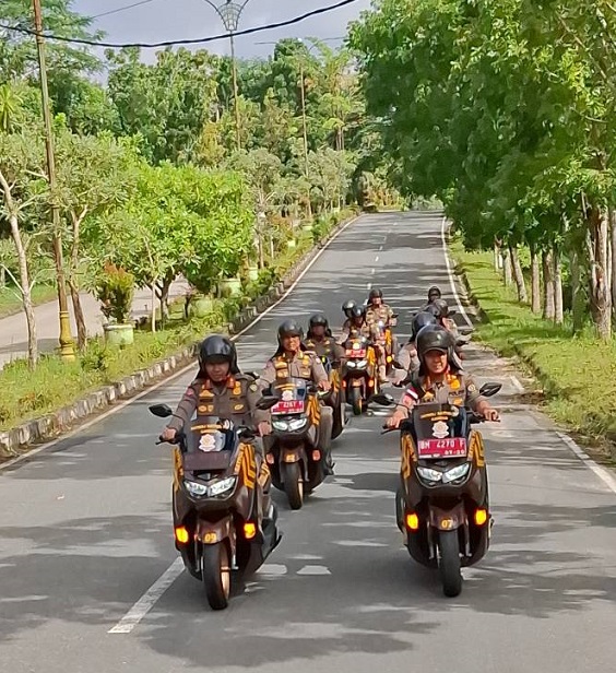 Kasatpol PP Kab. Kampar Pimpin Patroli Rutin Di Kota Bangkinang