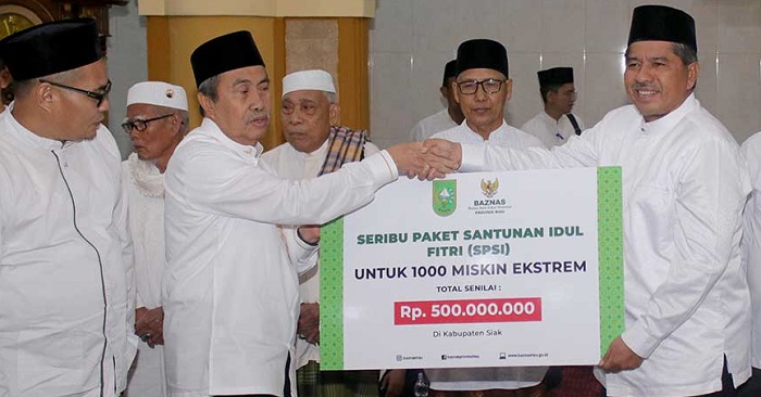 Bupati Siak Sambut Safari Ramadhan Gubernur Riau di Masjid Jami' Darussalam