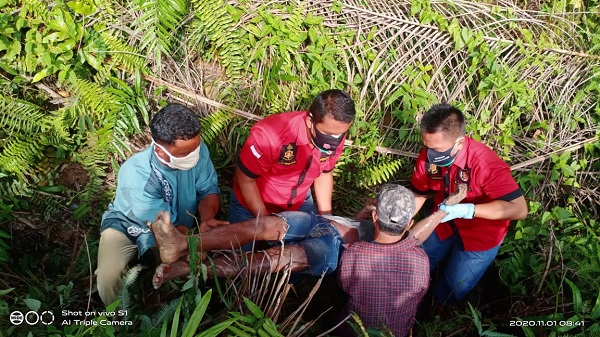Warga Tanjung Medan Ditemukan Tewas Diduga Tertimpa Motor