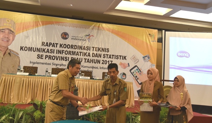 Plt Kadis Kominfotik Bengkalis Hadiri Rapat Koordinasi Teknis Komunikasi Informatika dan Statistik se-Provinsi Riau
