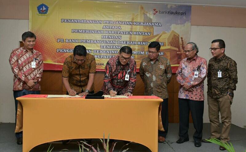 Pelayanan Kasda Pemkab Bintan Beralih ke Jaringan Kantor Bank Riau Kepri Kijang