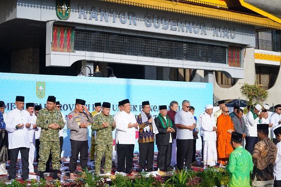 Riau Berdoa Lintas Agama: Tokoh Islam, Kristen, Hindu, Buddha, Konghucu Bersatu untuk Aceh, Sumut, dan Sumbar