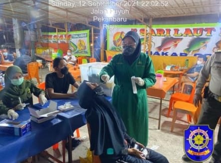 Tim Gabungan Swab Antigen 289 Pengunjung Tempat Usaha di Pekanbaru