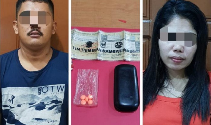 Gara-gara Simpan Ekstasi dalam Kotak Rokok, Dua Warga Dumai Ini Dicokok Polisi