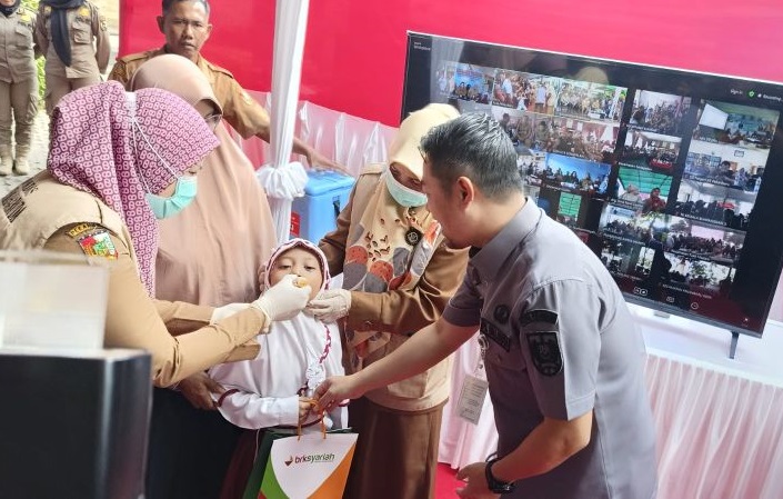 17.382 Anak di Pekanbaru Sudah Jalani Vaksinasi Polio Tahap Kedua