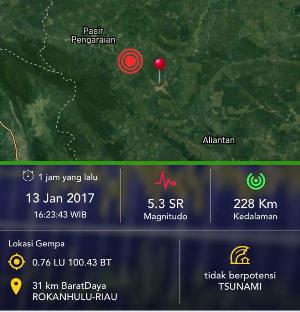 Berpusat di Perkebunan Sawit di Rambah Samo, Banyak Warga Rohul Tak Tahu Terjadi Gempa Sore Tadi
