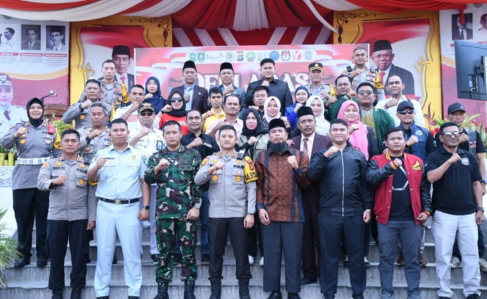 Wujudkan Pemilu Damai yang Berkeselamatan Bupati Bengkalis Ingatkan Seluruh Pengendara Tertib Berlalulintas