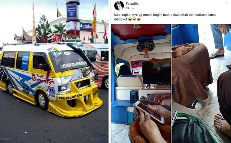 Anti Mainstream, Angkot Pake Keramik, Penumpang Serasa di Rumah