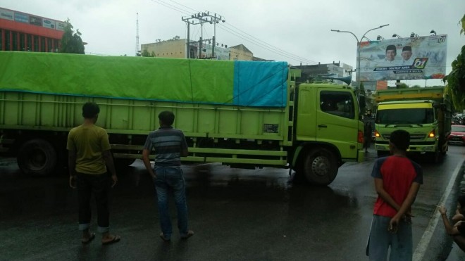 Terhitung H-3, Truk Bertonase Besar Dilarang Beroperasi  di Pekanbaru