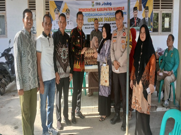 TPID Gelar Operasi Pasar Pangan di  Batu Belah Kampar